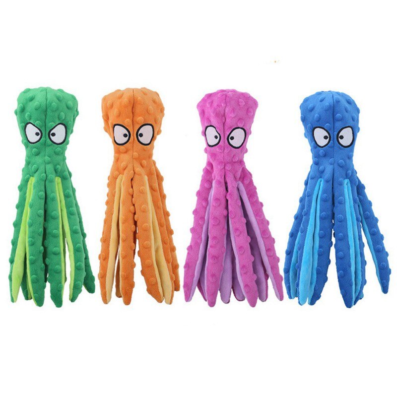 Huisdier Puzzel Bite Resistant Octopus Skin Shell Octopus Knuffels Leuke Emotie Octopus Pop Grappige Dubbelzijdig Flip Octopu speelgoed *