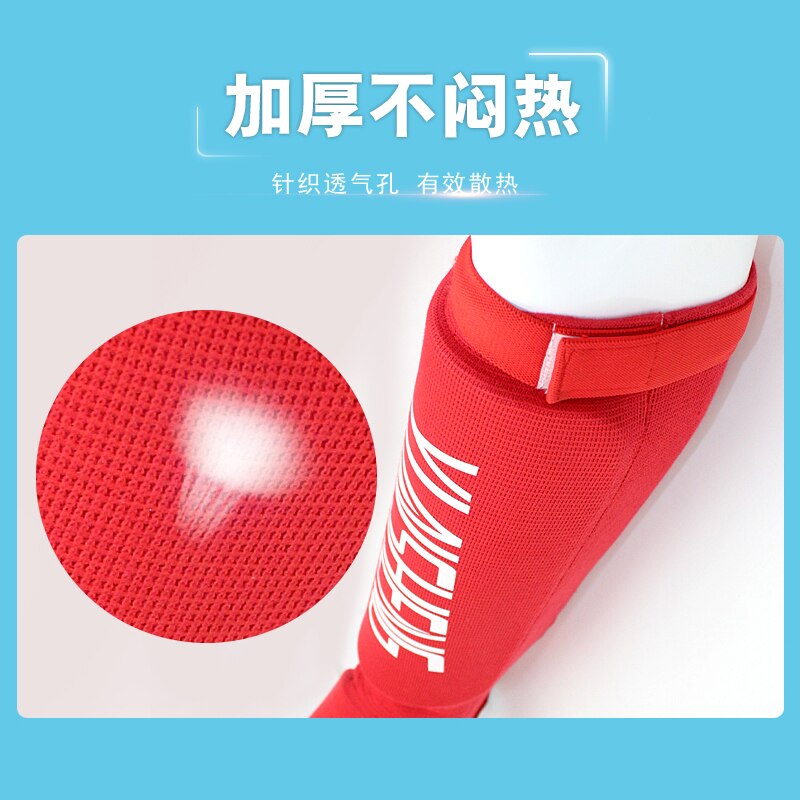 1 Pair Shin Instep Pads MMA Leg Foot Guards Muay Thai Kick Boxing Guard Protector With Hook &amp; Loop Shin and Instep Guards