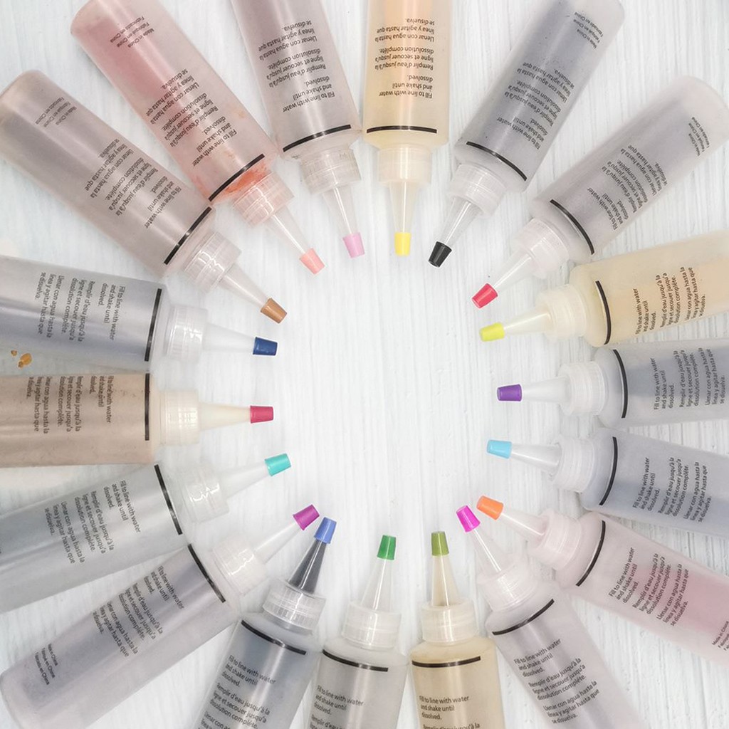 18 Bottles / 12 Bottles Permanent One-step Tie-dye Set Diy Set Fabric Textile Crafts Ground Engineering Dye Painting Party Art