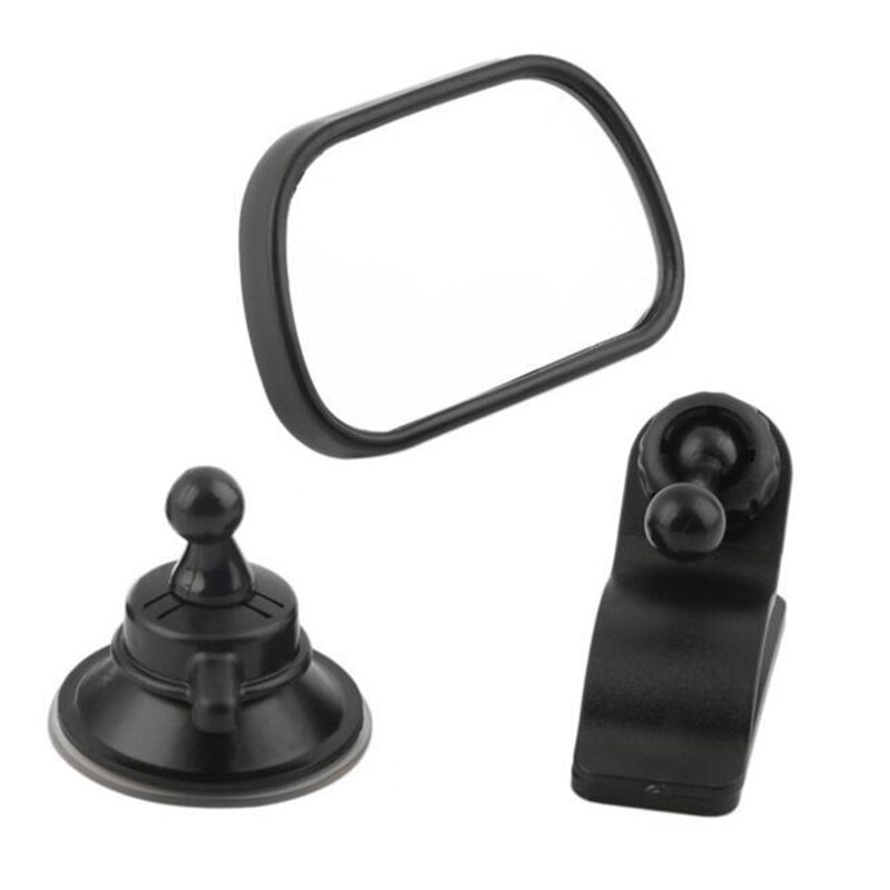 1 rétroviseur large pour bébé, siège auto, vue arrière, clip de sécurité pour bébé et enfant, ventouse, accessoires de voiture