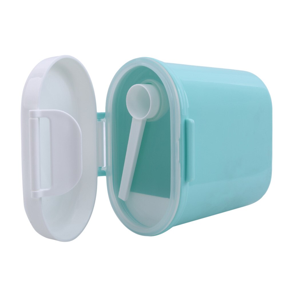 Caja de almacenamiento doble capa de leche en polvo de alta capacidad para bebés, caja de alimentación portátil para bebés, contenedor de alimentos para recién nacidos, PP