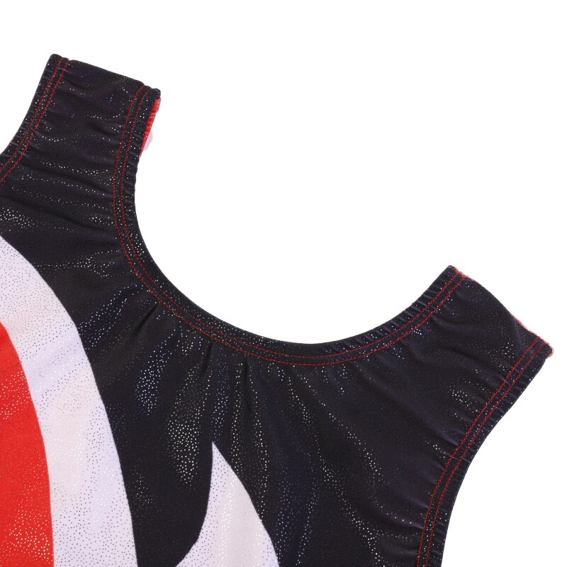 Girls Children Kids Gymnastics Suit Breathable Soft Color Sleeveless Matching Gymnastics Suit Dance Clothes