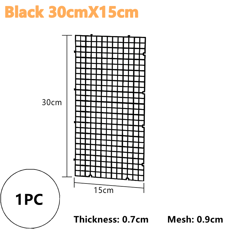 1PC Isolation Board Grid Aquarium fish tank Accessory Undergravel Bottom Plate Tray Multi Function Seperator Divider Board Net: black