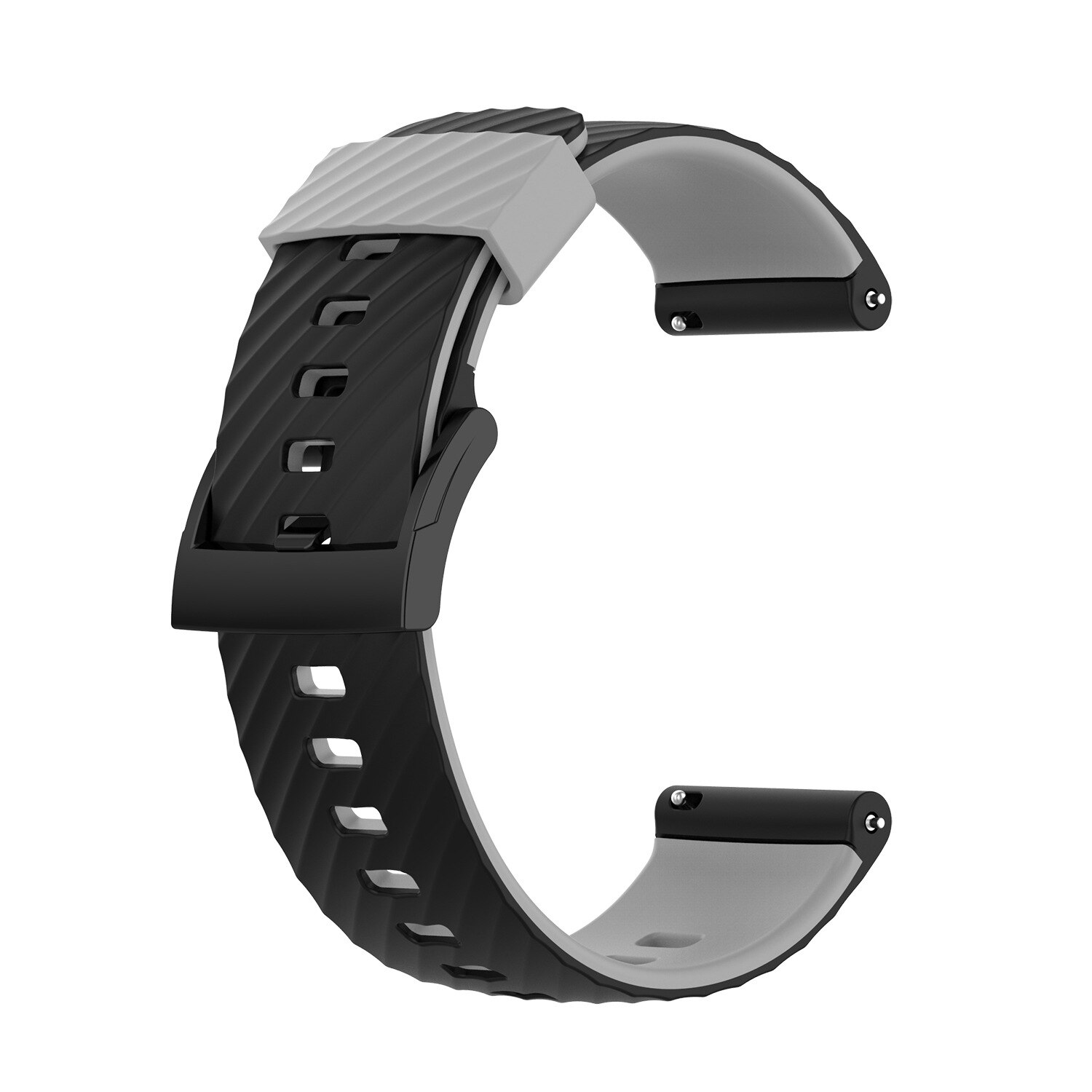 Gummi Uhr Band Für Suunto 7 Suunto 9 Armband Armband Weiche Silikon Uhr Strap Für Suunto 9 Baro/9 spartan/9 GPS Band: Black Gray