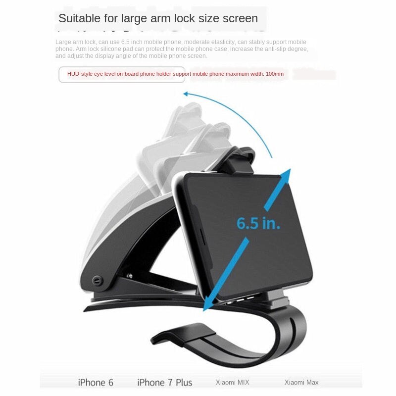 Multifunction Universal Car Dashboard Mount Holder Hud Clip Vehicle Monuted GPS Mobile Phone Support Car Accessories