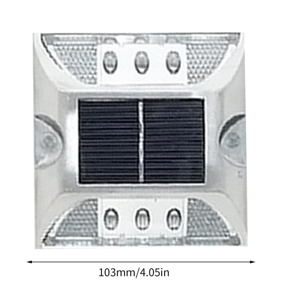 Driveway Reflectors Solar Solar Pathway Lights Outdoor Lasting Outdoor Warning Step Lights Solar Raised Pavement Marker: Warm White