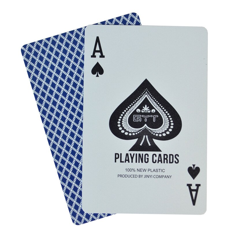 Carte da gioco in PVC impermeabile e solitario poker solitario black jack carte da gioco in plastica poker gioco da tavolo carta da gioco regalo creativo