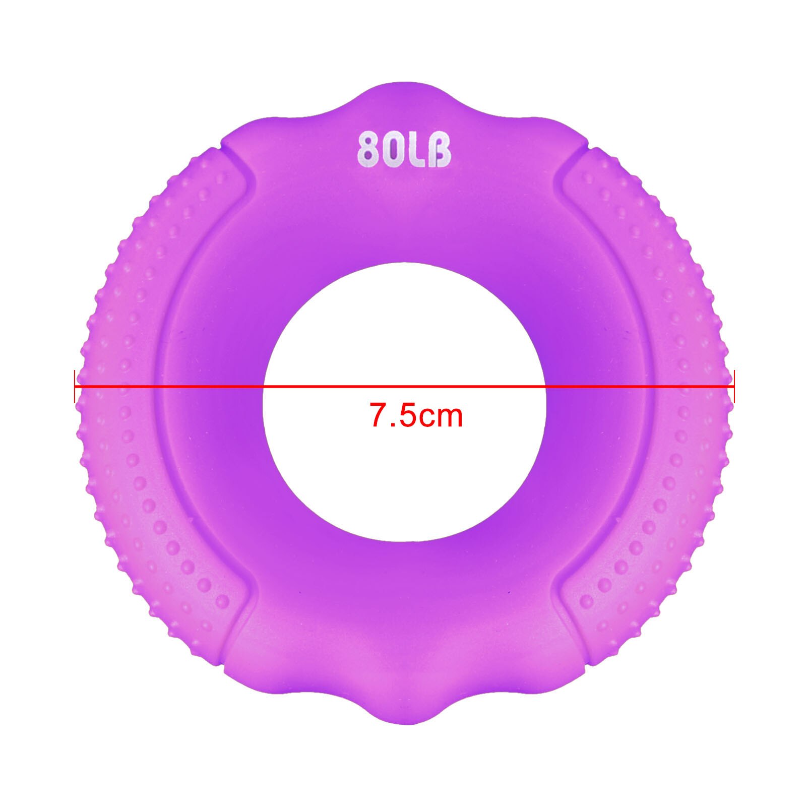 Silicagel Draagbare Hand Grip 20-100LB Grip Ring Carpaal Expander Vinger Trainer Grip Sterkte Revalidatie Massage Ring Bal