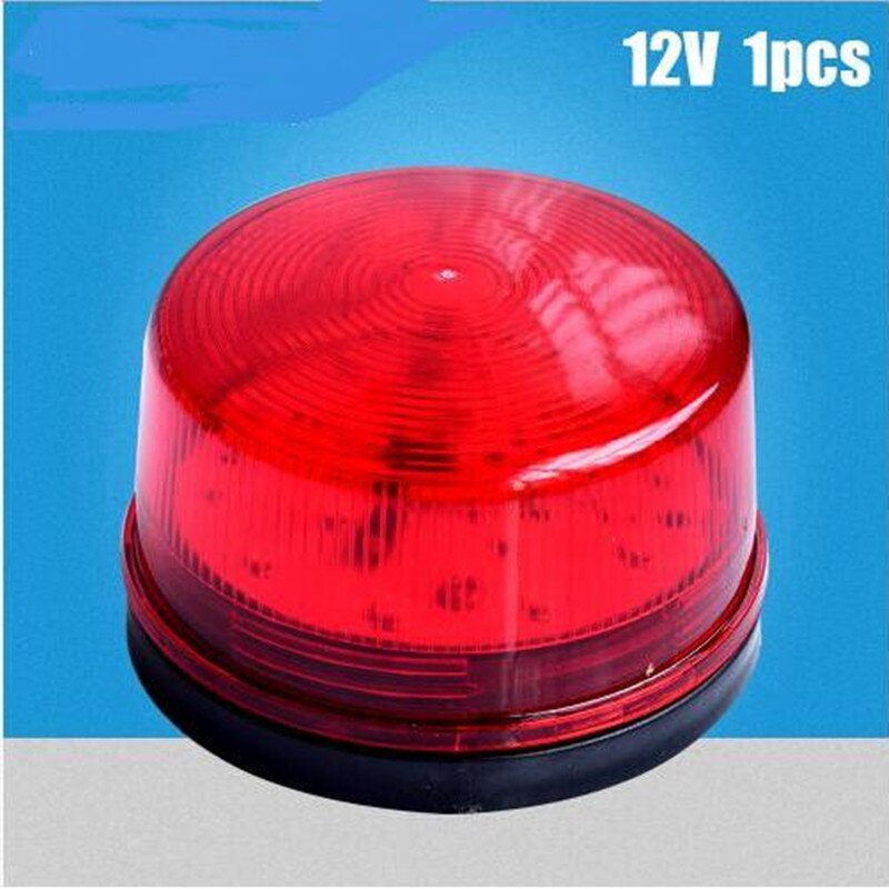 Red Mini Wired DC12V Signal Warning LED Light Flas... – Grandado