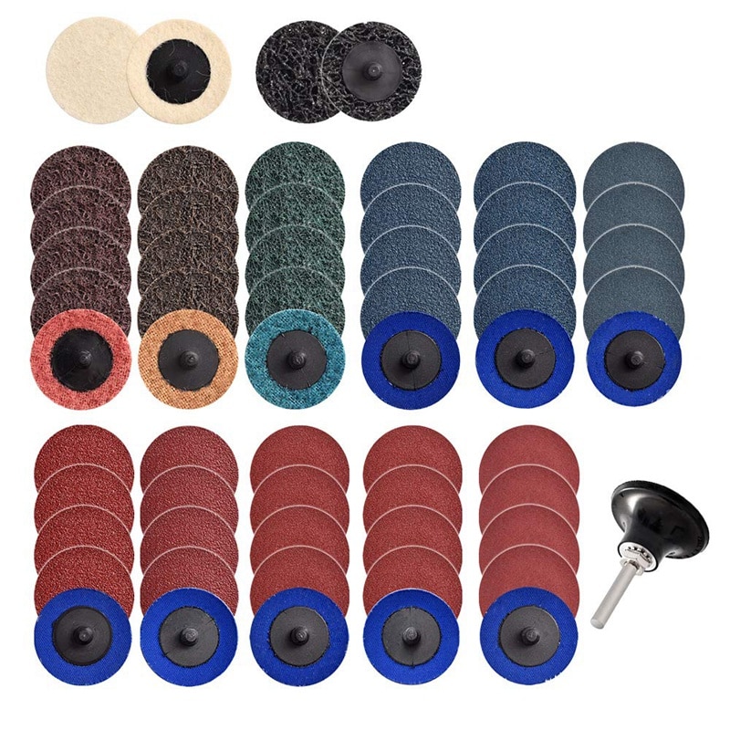 150-Piece Sanding Disc Kit For Die Grinders - 2 Inch 36/60/80 Grit Assortment For Metal & Wood