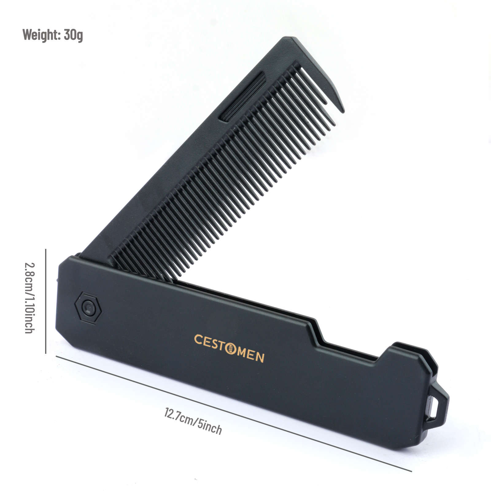 1/2/3 in 1 Pocket Folding Combs Plastic Wide Tooth Oil Head Comb Beard Combing Barber Clipper Comb Salon Hair Styling Tools: Pink