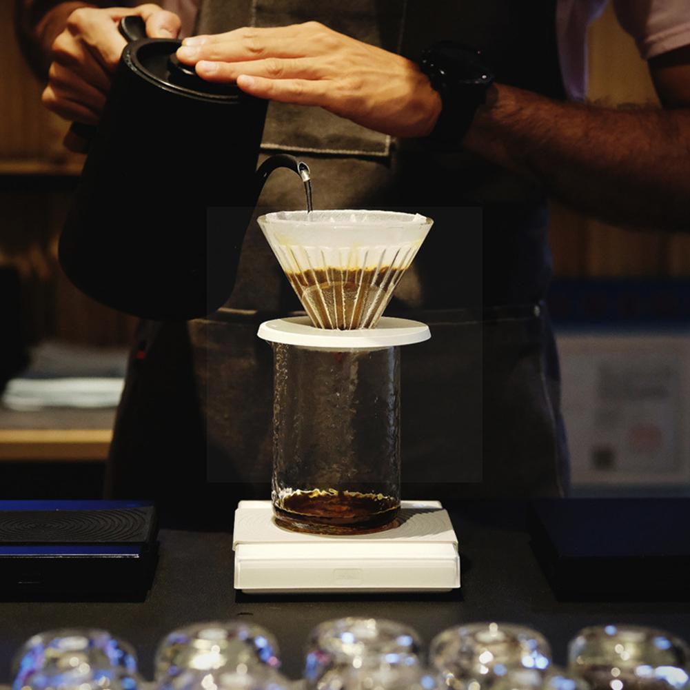 TIMEMORE Nano /BASIC Plus Electronic Scale Black Mirror Pour Over Espresso 0.1g Scales Smart Automatic Kitchen Timing Coffee T3N