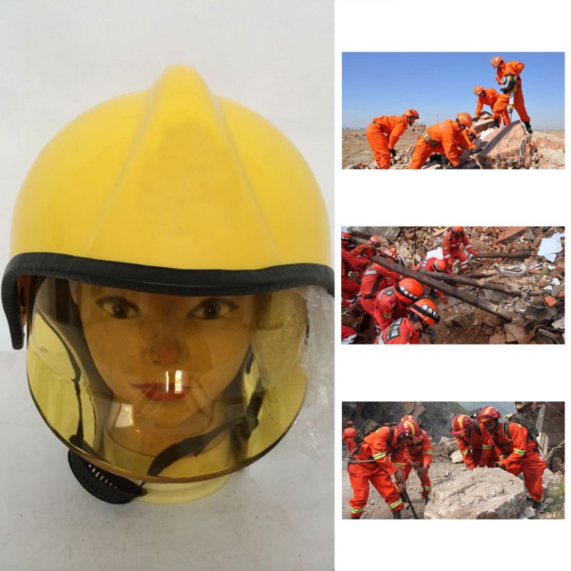 Rescue Helm Firefighter Helmt Beschermende Veiligheid Cap Brand Hoed Voor Aardbeving, Brand, Ramp Noodhulp
