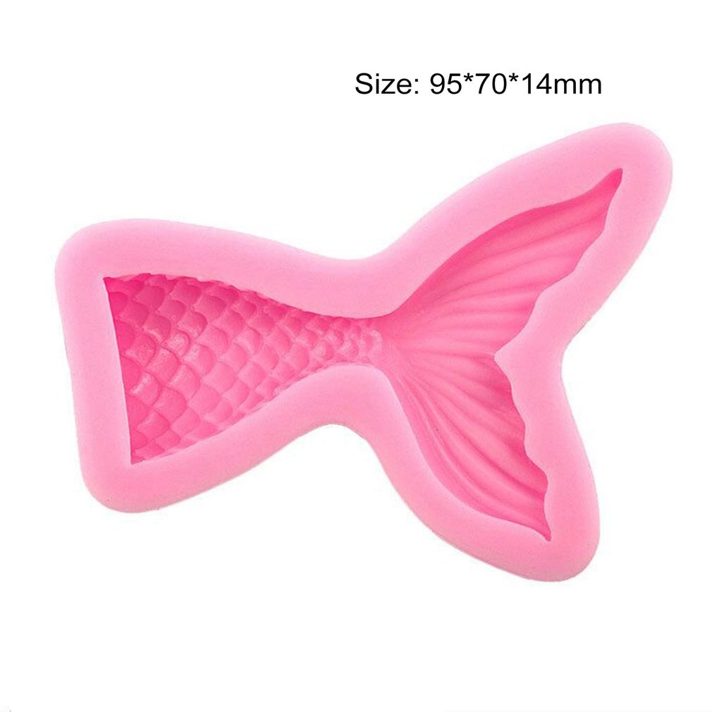 DIY Mermaid Tail Silicone Mold Fondant Cake Mold Cupcake Decorating Tools Kitchen Baking Gum Paste Chocolate Candy Molds