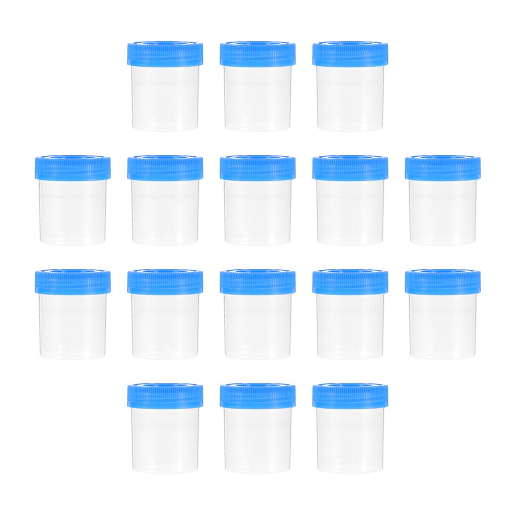 25Pcs Portable Specimen Cups Convenient Urine Cups Small Specimen Containers (Random Color)