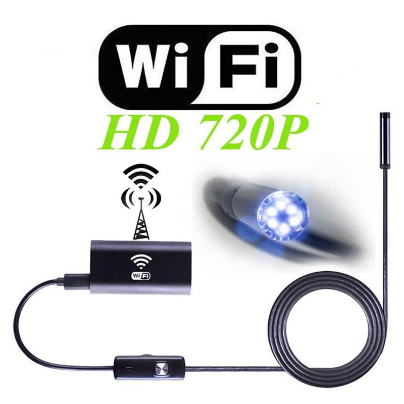 Draadloze WIFI Endoscoop Camera Waterdicht Detection Mini Camera 8mm 2/3. 5/5M USB Endoscoop Endoscoop Voor Iphone Android PC IOS