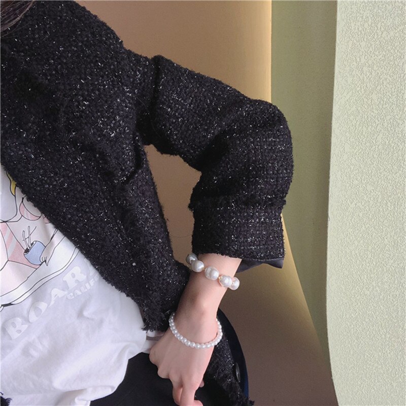 AOMU français rétro Simple irrégulier Baroque perle Bracelet tempérament Bracelet pour les femmes fête bijoux accessoires