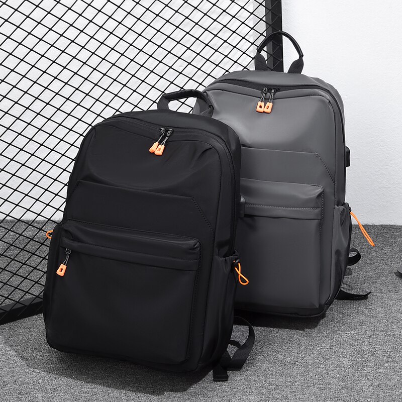 Herren-rucksack, reise-laptop-rucksack, strapazierfähiger, wasserabweisender schul- und college-rucksack, laptoptasche für damen, passend für notebooks, schwarz