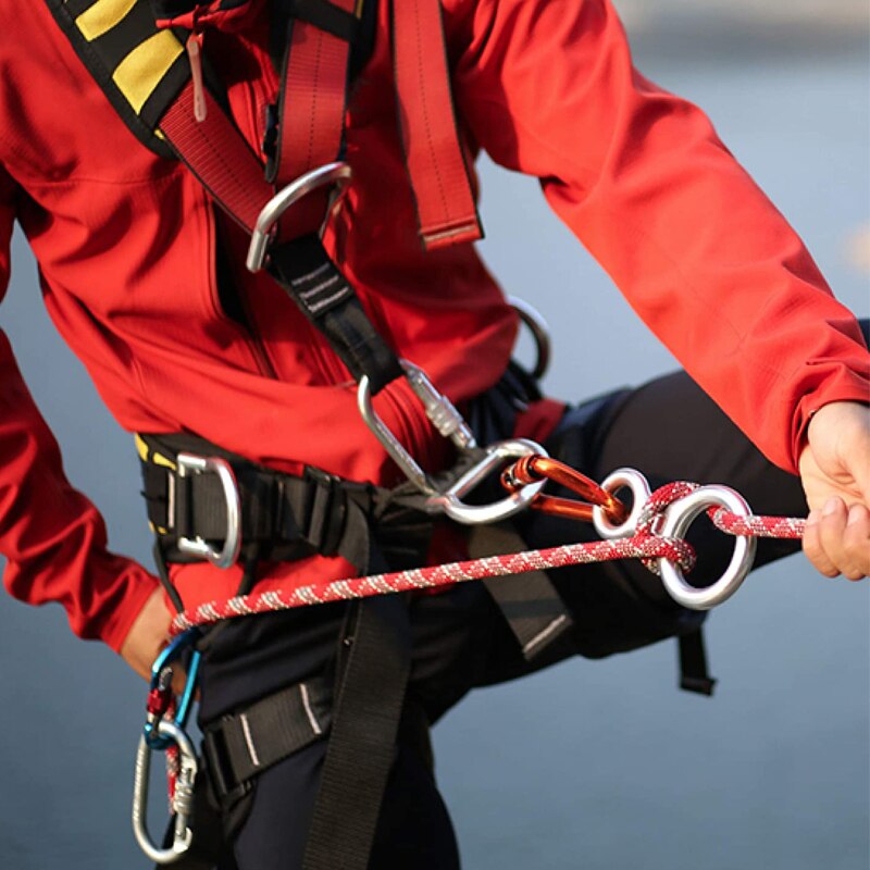 Climbing Gear Downhill Equipment 35KN Rescue Figure 8 Descender Carabiner Rigging Plate for Climbing Belaying Rappelling Device