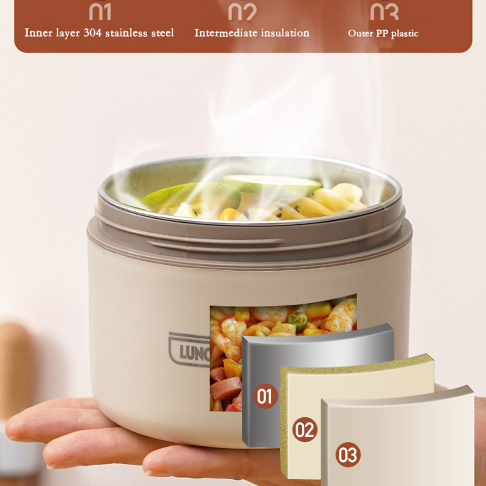 Leakproof Bento Box for Adults with Lunch Bag and Tableware Insulated Stainless Steel Lunch Box High Capacity Portable Snack Box