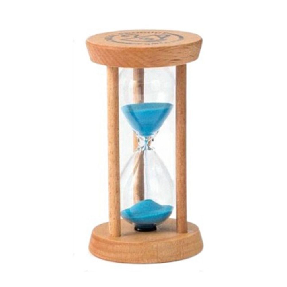 Langlebige, stabile Verbindung, Holz-Sanduhr, Holz, 1/3/5 Minuten, runde Sanduhr-Timer, 5 Farben, keine Verformung, Küche: Silber / 30 sekunden