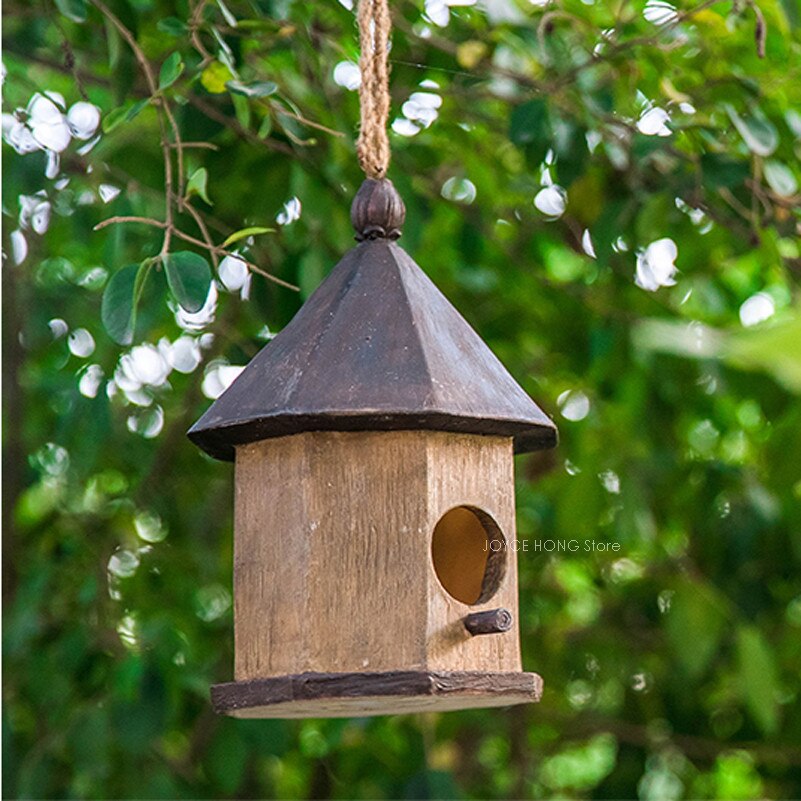 Opknoping Vogels Huis Vogelnest Hars Vogelhuisje Tuinieren Outdoor Decoratie Huis Voor Vogels