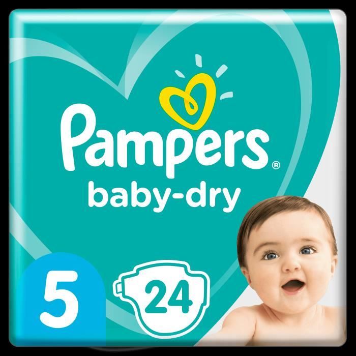 Pampers Baby-Dry Tamaño 5, 24 capas