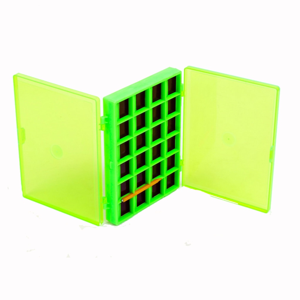 Fly Fishing Box Double Side Magnetic Fly Fishing Box Hooks Storage Case Holder with 44 Compartments