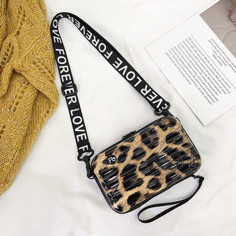 Beliebte Taschen Für Frauen Neue Tiktok Welle Koreanische Version Umhängetasche Trolley Fall Schulter Tasche Pu Leder Handtaschen: Leopard