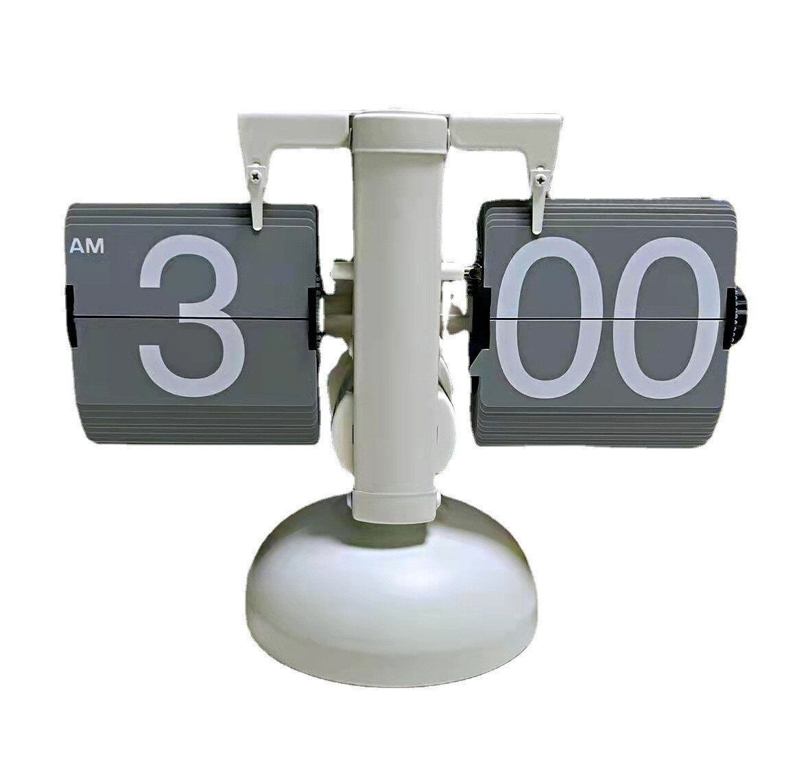 Horloge à Bascule Vintage, Rétro, Horloge à Page Tournante, Alimentée Par Batterie, Horloge à Engrenage Interne Avec Diffuseur En Bois Massif, Horloge Numérique Rétro Rabattable