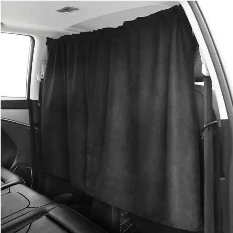 Car Isolation Curtain Sealed Taxi Cab Partition Protection and Commercial Vehicle Air-conditioning Sunshade and Privacy Curtain: Brown