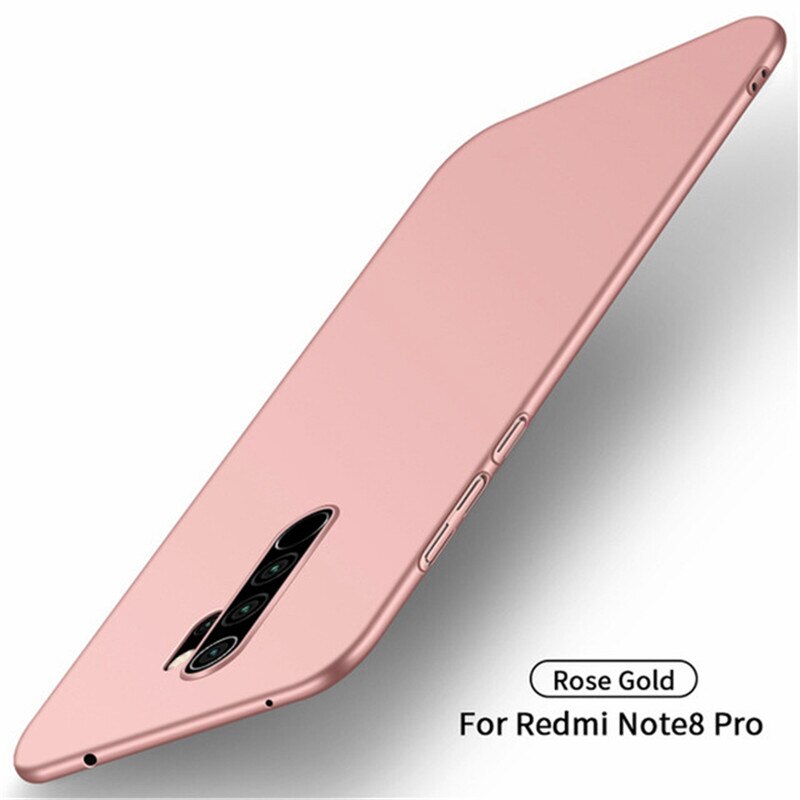 Per Xiaomi Redmi Nota 8 Caso Pro Ultra Sottile Dura Del Respingente di Caso Della Copertura Posteriore Del Telefono Per La Nota Redmi 8 Pro per Xiaomi Redmi Nota 8 Pro: For Redmi Note 8 Pro / RoseGold