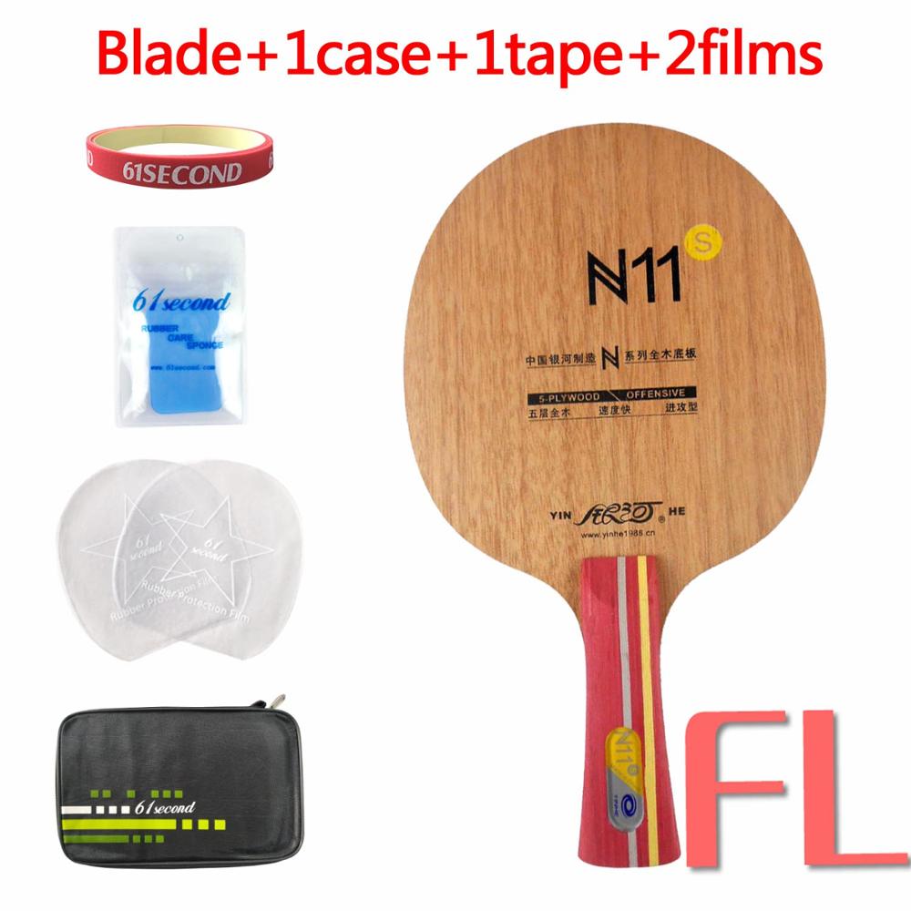 Galaxy Milky Way Yinhe N11s N 11s N-11s OFFENSIVE Ping Pong Blade for Table Tennis Racket Paddle Racquet Sports Shakehand: FL with F 1case