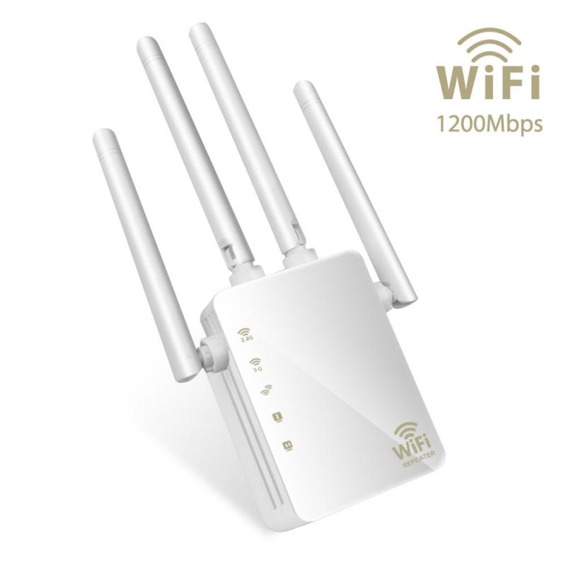 repetidor Wifi de 1200Mbps, doble banda, amplificador de señal de conexión de puente de antena 5G 4 para Router, ordenador portátil, red de trabajo de teléfono móvil