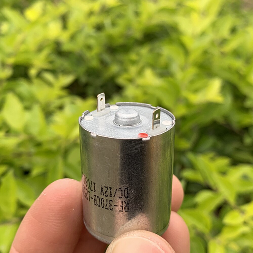 Micro 370 Motor RF-370CB-12510 DC 5V 7.2V 9V 12V Mini Precious Metal Brush Mute DIY Fan Toy Model Electric Machinery 3700RPM