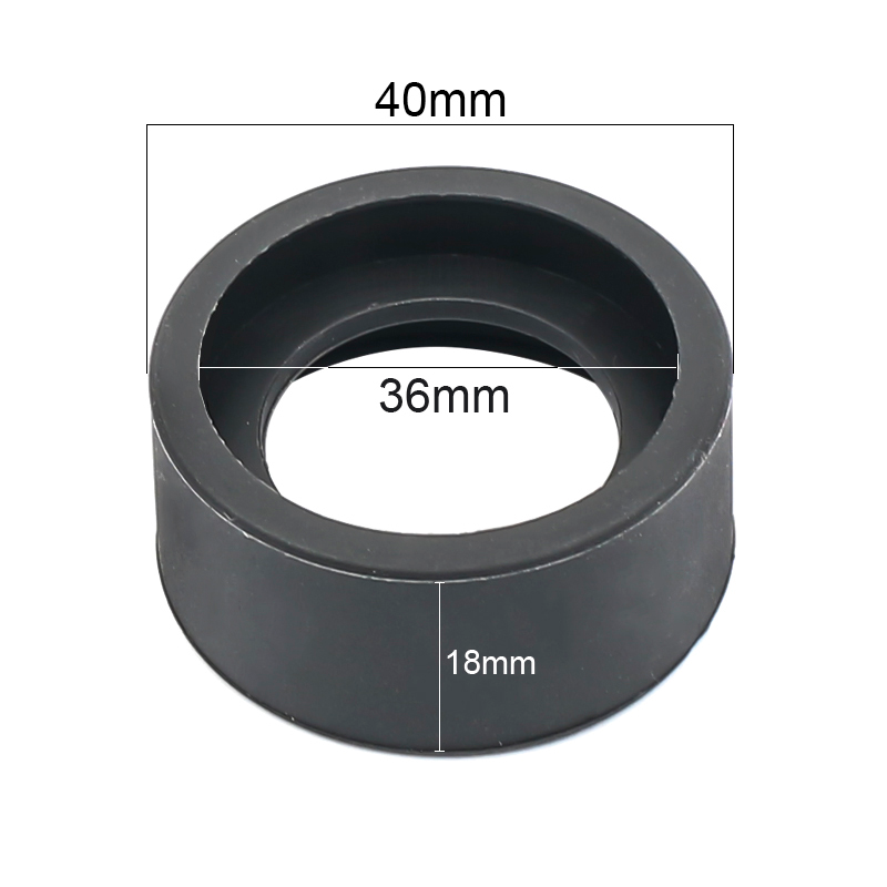 Protector ocular de goma de 36mm de diámetro interior, 2 uds., protectores oculares para lentes oculares de 34-37mm para microscopio o telescopio