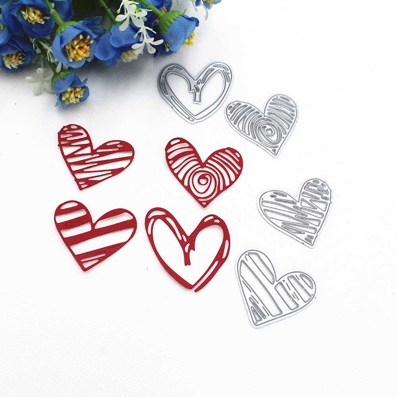 Corazón amor corazón pajarita Metal troqueles de corte para DIY álbum de recortes papel manualidades decorativas para tarjetas en relieve troquelado