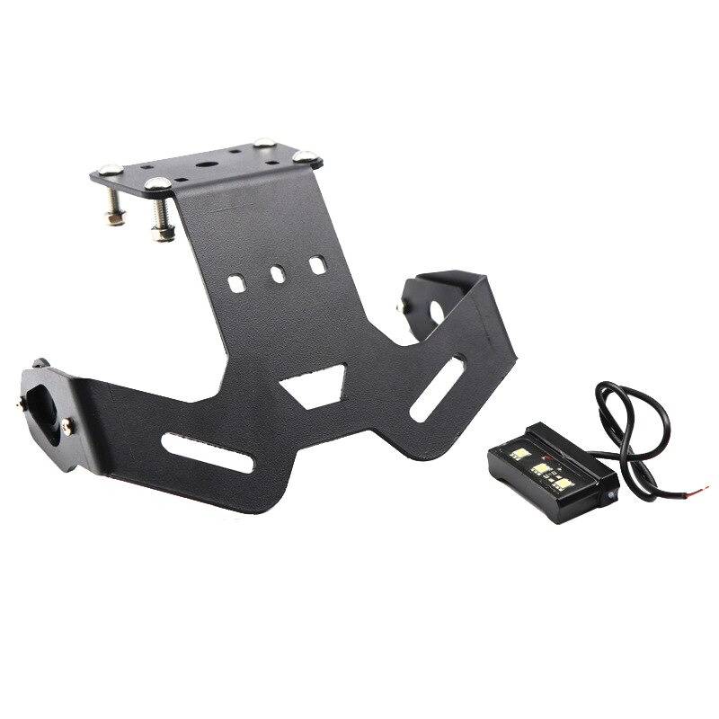 Soporte de placa de matrícula para motocicleta soporte de luz LED apto para YAMAHA R25 R3 MT-25 MT-03