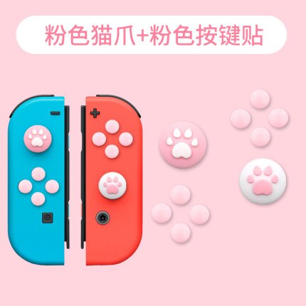 For Nintendo Switch Joy-con Joystick Button ABXY Key Sticker Thumb Stick Grip Cap Protective Cover Controller Skin Colorful Case: 7
