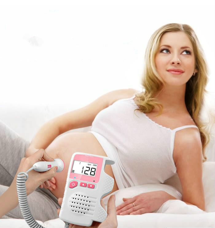 2.0MHz LCD Digital Prenatal Fetal Doppler Heart Sound Monitor Screen Display Tester Detector Pregnant FetalPulse Meter Monitors