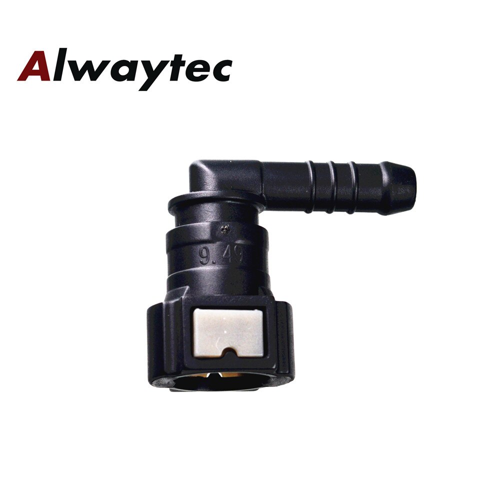 SAE3/8" Elbow Plastic Coupling Auto parts Fuel Line Fitting Connector Large Hose Connector,