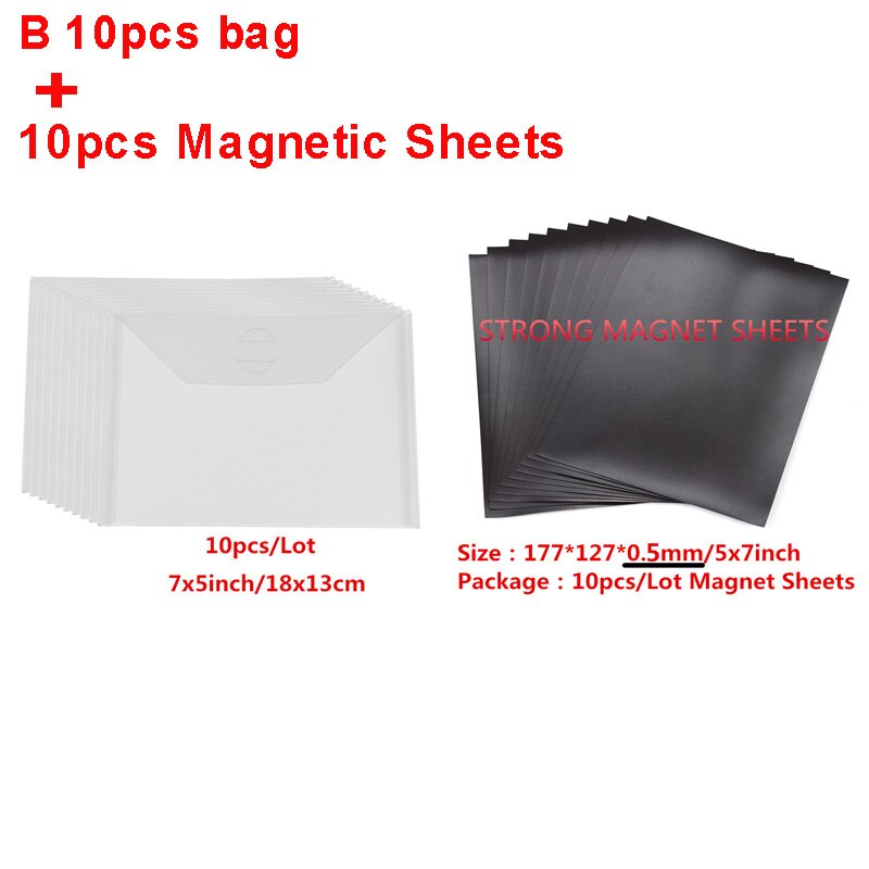 Storage Case Die &amp; Stamp Storage Bag and Magnetic Sheets Storage Box For Storaging Cutting Dies Organizer Transparent Bags: TT053TT255
