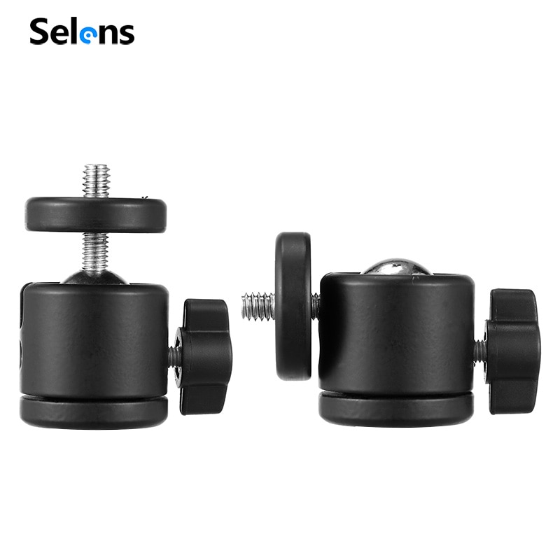 Selens Mini Ball Head 1/4" Mount for Camera Tripod ballhead for Nikon Canon DSLR Camera Dsr Mount Stand for camera tripod