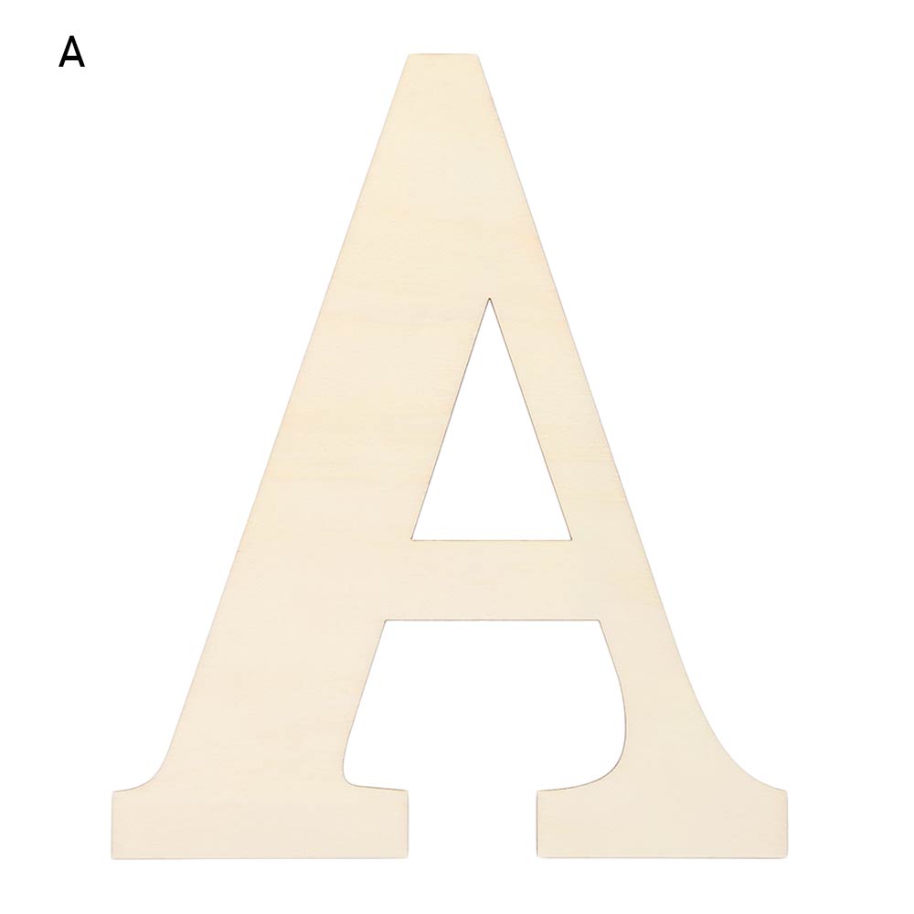 Ornamentos de porta de parede semiacabados, decoração de casa em branco pintável 30cm letras de madeira alfabeto inacabado diy artesanato em madeira: Verde escuro