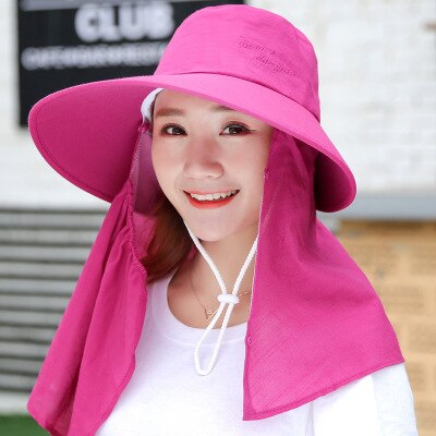 Sombrero de Sol de ala ancha con lazo para mujer, sombrero de playa con lazo, Reversible, plegable, para viaje al aire libre, novedad de: rose red