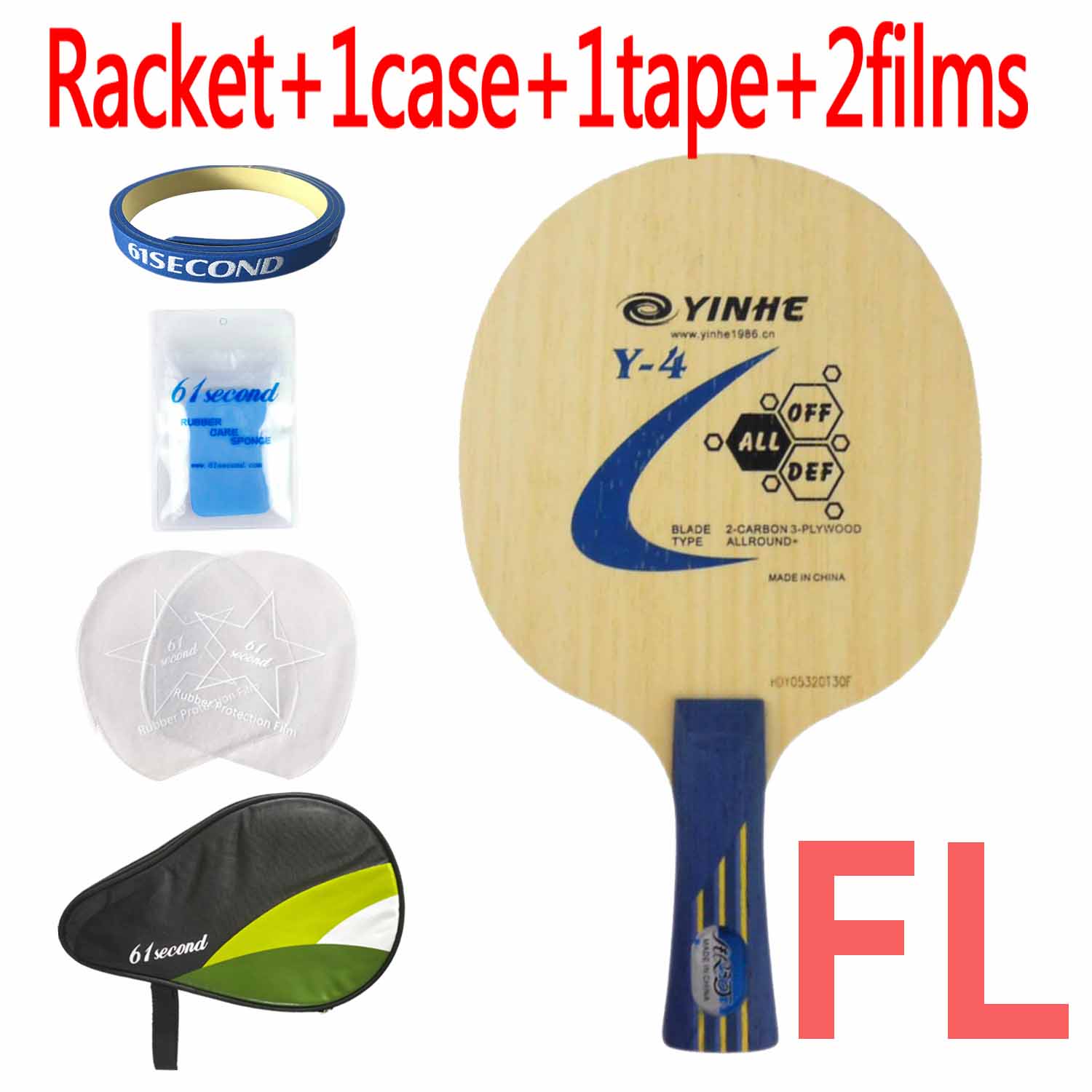 Originele Yinhe Melkweg Y-4 Y4 Y 4 tafeltennis pingpong blade: FL with HM case