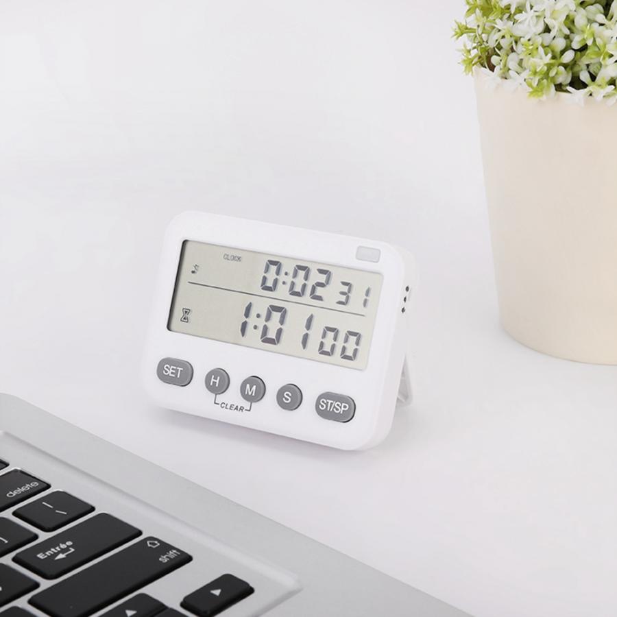 Køkken digitalt vækkeur husholdning køkken madlavning timer mute vibration vækkeur påmindelse ur radio vækkeur