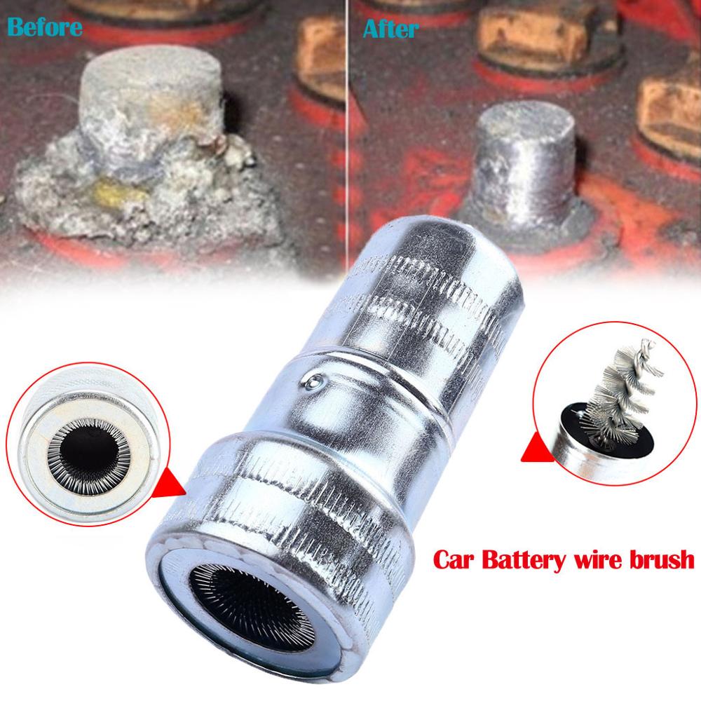 Car Battery Post Terminal Cleaner Dirt And Corrosion Brush Hand Clean Tool