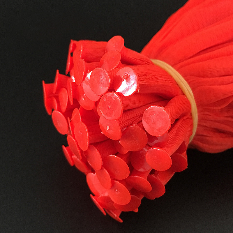 100 Uds de plástico bolsas de malla red bolsa de embalaje de alimentos con hebillas reutilizable para fruta vegetal huevo loco juguetes organizador de almacenamiento hogareño