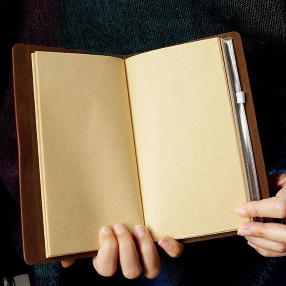 Carnet de voyage en cuir pour Journal intime, Journal de petit-fils, papeterie